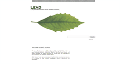 Desktop Screenshot of lead-journal.org